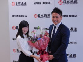 日通　日ハム指名の生田目選手が記者会見