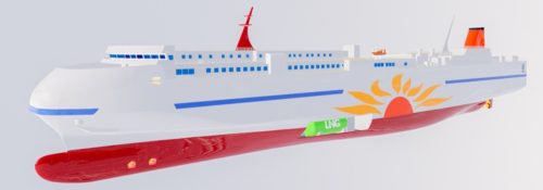 商船三井グループ　最新鋭ＬＮＧ燃料フェリー２隻の建造を発表
