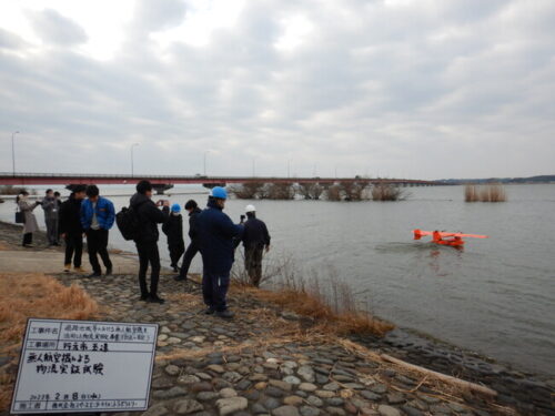 ｅロボティクス茨城　無人水上飛行艇の物流飛行の実証実験に成功