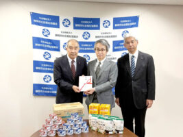 鈴与　静岡市社会福祉協議会へ食料品を寄付