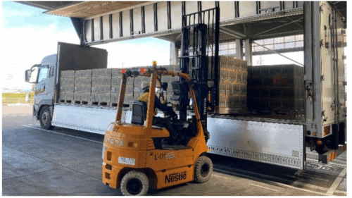 昭和産業とネスレ日本　小麦粉とコーヒーのラウンド輸送を開始