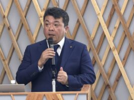 北海道国立大学機構のオープンイノベーションセミナーで北海道物流開発の斉藤会長が講演